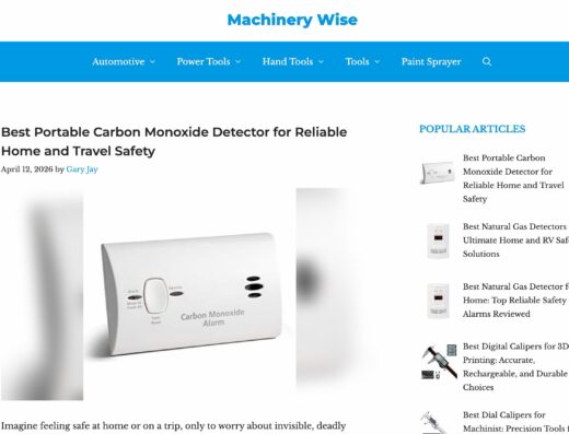 Tools And Machinery Affiliate Website