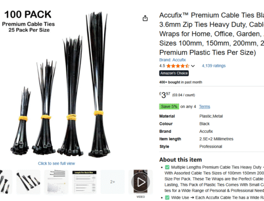 Cable Tie Amazon FBA Store