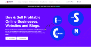 Commission-Based Marketplace for Buying and Selling Websites and Online Businesses