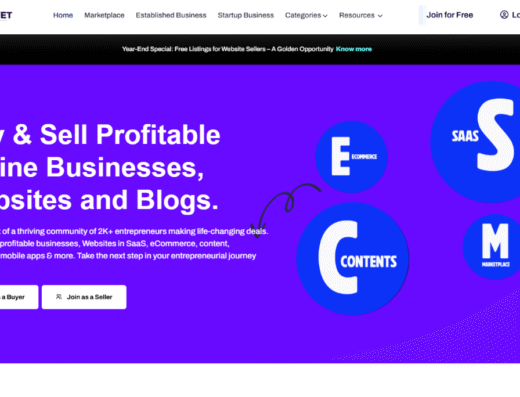 Marketplace for Buying & Selling Websites