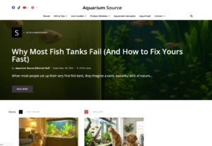 Freshwater-Aquarium Content Business with a 413-Article Library and ~9,600 Backlinks (DR 48)