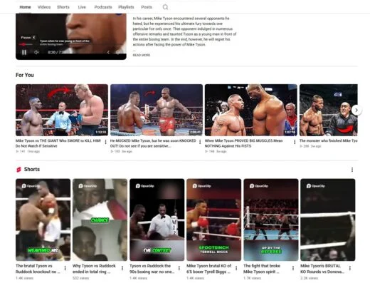 Boxing YouTube Channel