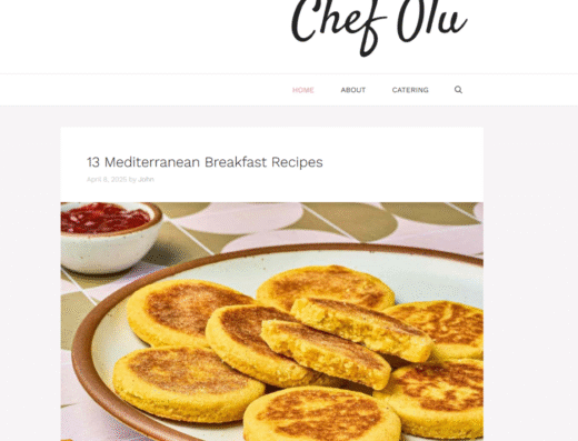 Food Niche Content Site