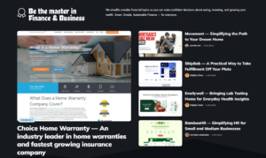 Business & Finance Content Site Reviewing Business Finance Products And Services