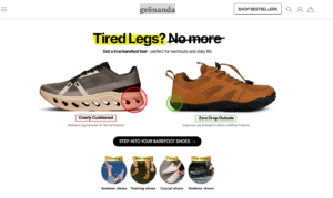 Growing Barefoot Footwear DTC Brand with Uptrending AOV Generating $6,469/m in Net Profit from Shopify Sales