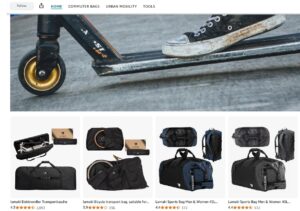 Amazon FBA Brand Selling Scooter, Bike And Folding Bike Transport Bags In Europe