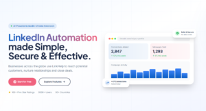 Chrome Extension SaaS For LinkedIn Outreach Automation