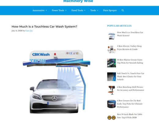 Tools And Machinery Affiliate Website