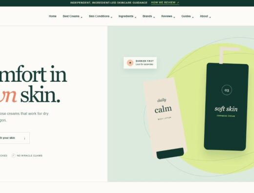Dry Skin Content Website