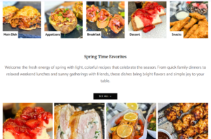 WordPress Recipe Blog Monetized Through Display Advertising