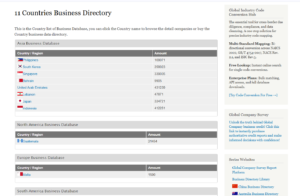 International Business Directory Website Monetized Through Display Advertising