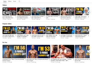 YouTube Channel For Diet And Fitness Content For Adults Over Fifty