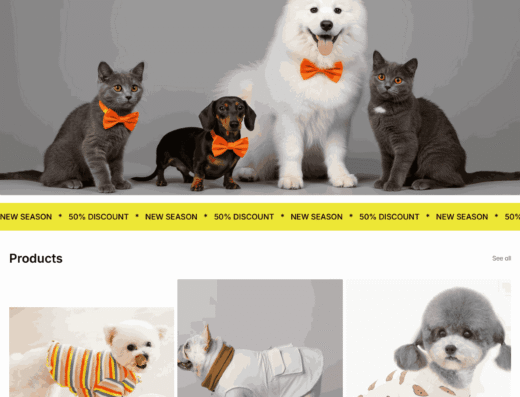 Pet Clothing Dropshipping Ecommerce