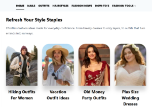 Display Ad And Amazon Affiliate Blog In The Fashion And Beauty Niche