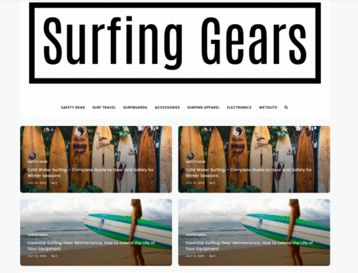 Surfing Affiliate Content Blog