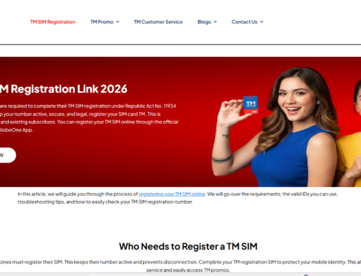 SIM Registration Content Site
