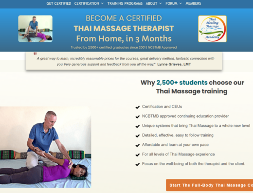 Thai Massage Certification Course Business