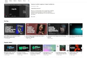 Photoshop & Graphic Design YouTube Channel with 124K+ Subscribers