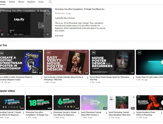 Photoshop Tutorial YouTube Channel