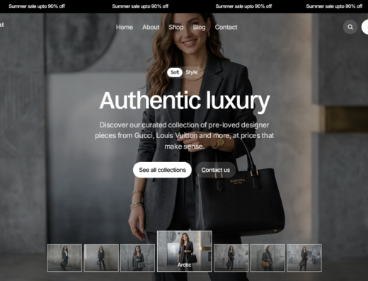 Luxury Handbag Ecommerce Store