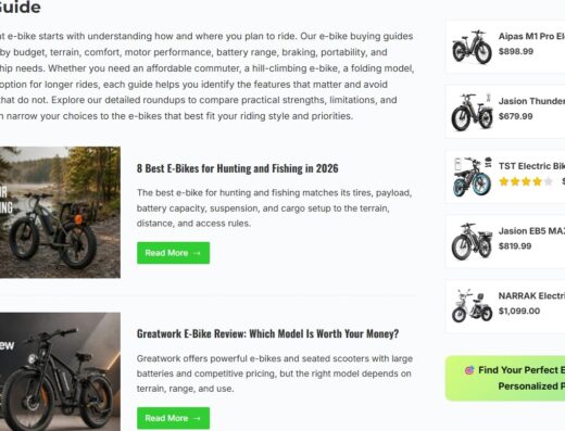 Electric Bike Affiliate Content Site