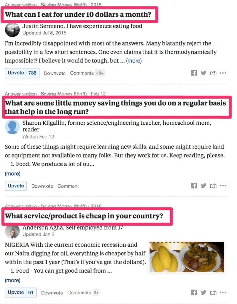 quora questions