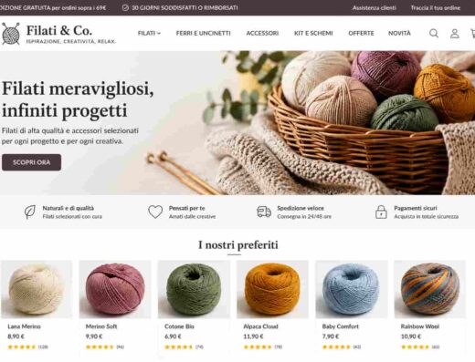 Italian Knitting & Crafting E-commerce