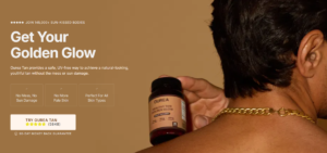 Men's Tanning Supplement DTC Ecommerce Brand